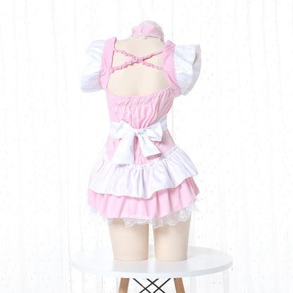 Pink Bow Lolita Cosplay Kawaii Lingerie SE21218