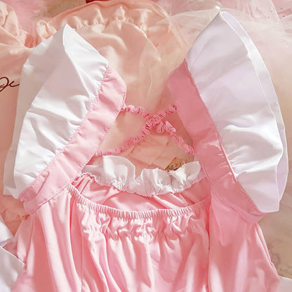 Pink Bow Lolita Cosplay Kawaii Lingerie SE21218