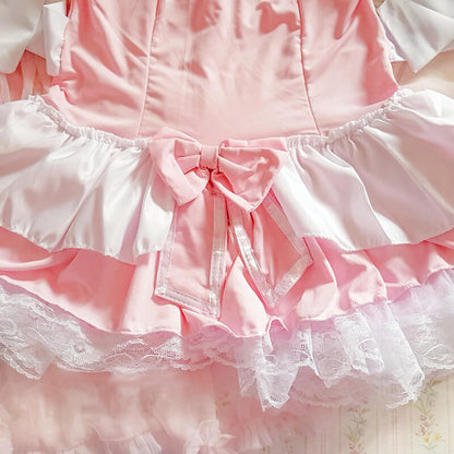 Pink Bow Lolita Cosplay Kawaii Lingerie SE21218