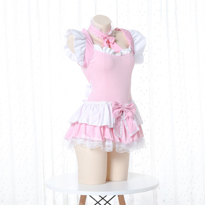 Pink Bow Lolita Cosplay Kawaii Lingerie SE21218