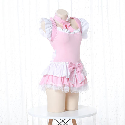 Pink Bow Lolita Cosplay Kawaii Lingerie SE21218