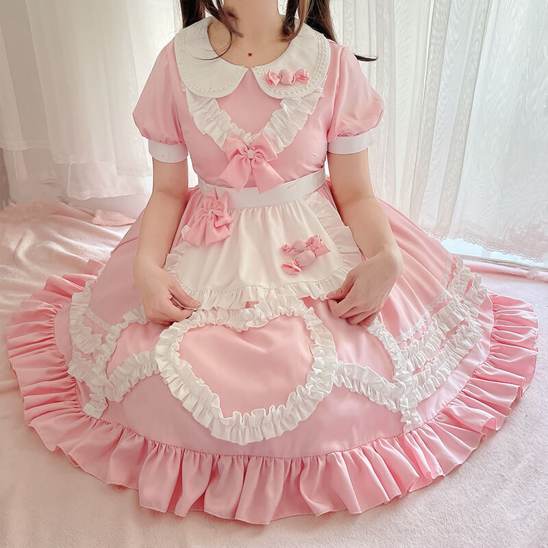 Pink Candy Bow Dress SE21685