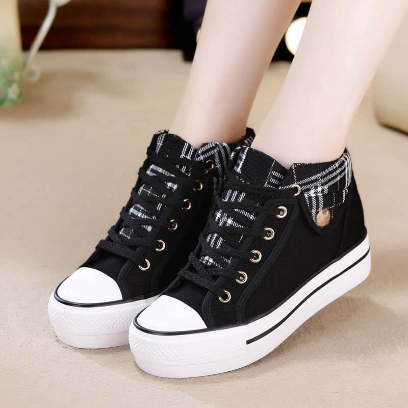Plaid Canvas Shoes SE21338