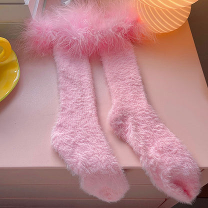Plush Lace Warm Socks SE22518