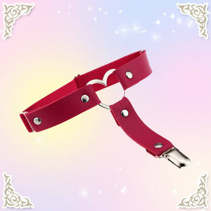 Punk Heart Leg Garter SE20807