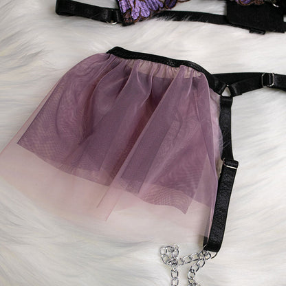 Purple Flower Lace Lingerie SE22630