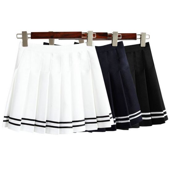 Sweet kawaii cute college style student skirt 