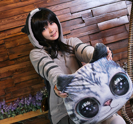 Kawaii Cats Flannel Hooded Fleece SE8857