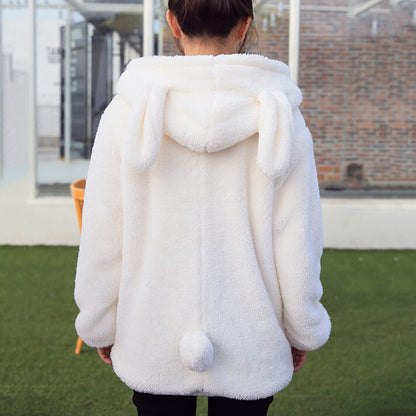 Rabbit Bear Ear Hooded Coat SE21765