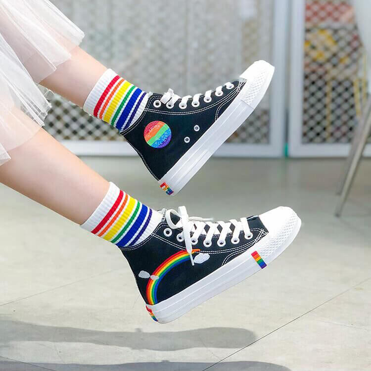 Rainbow Canvas Shoes SE20893