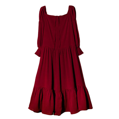 Retro Red Ruffle Dress SE22666