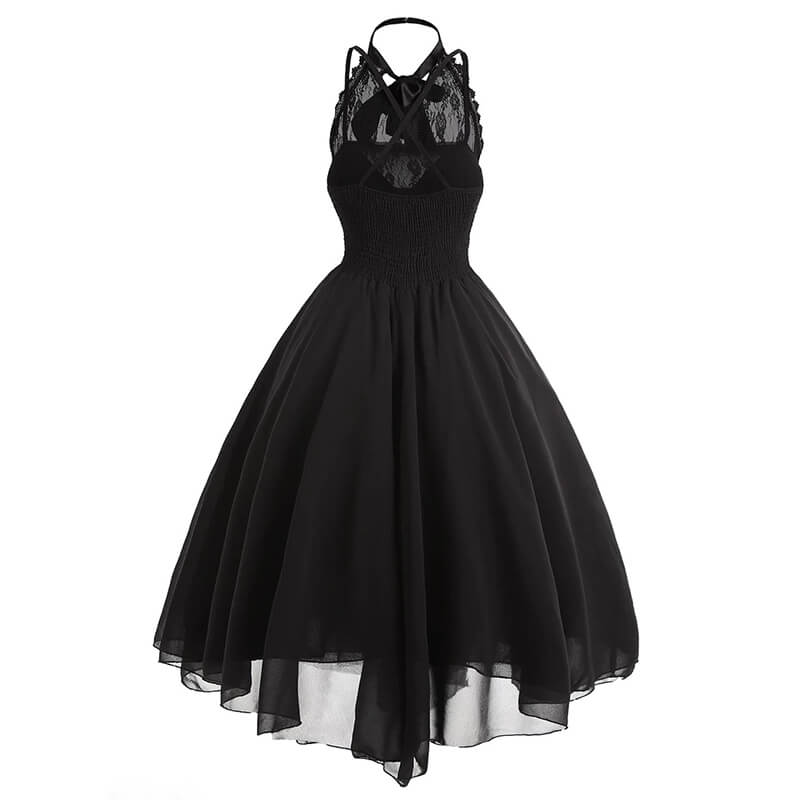 Retro Lace Chiffon Dresses SE20553