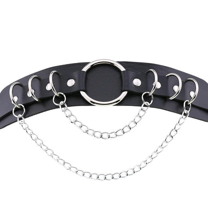 Ring Punk Chain Necklace SE21833