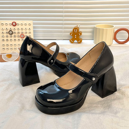 Round Toe High Heel Shoes SE22648