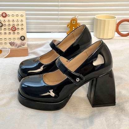 Round Toe High Heel Shoes SE22648