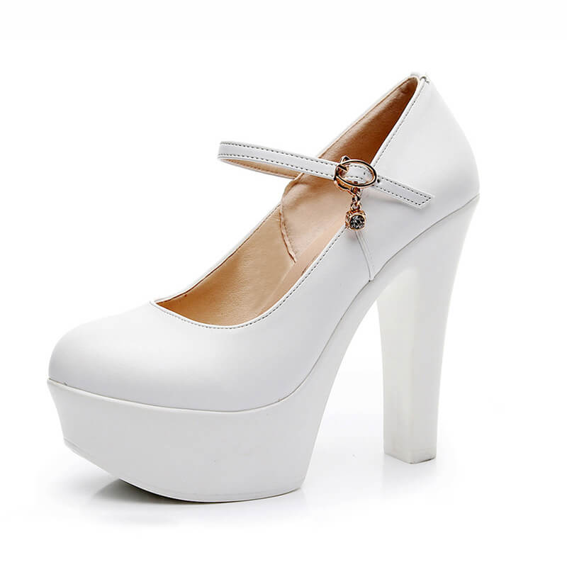 Round Toe High Heels Shoes SE21631