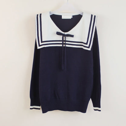 Sailor Navy Pullover Sweater SE21409