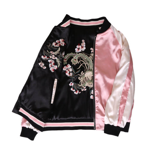 Sakura Zip Baseball Jacket SE21236