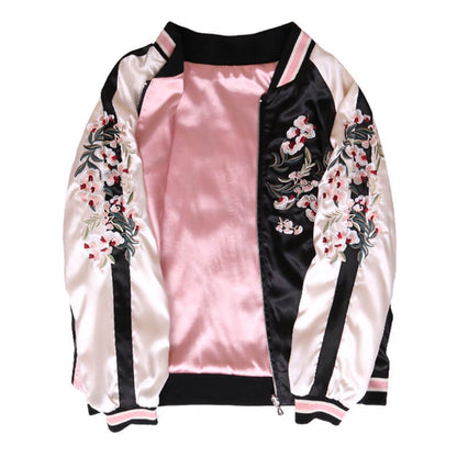 Sakura Zip Baseball Jacket SE21236