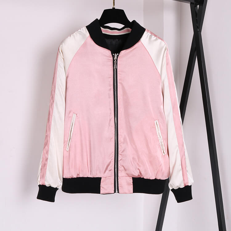 Sakura Zip Baseball Jacket SE21236