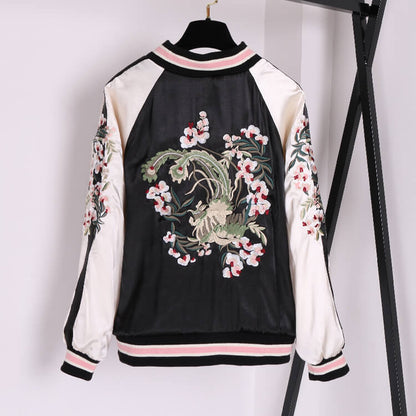 Sakura Zip Baseball Jacket SE21236