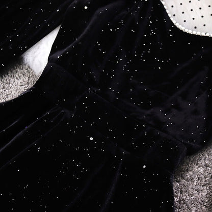 Sequins Velvet Elegant Dress SE21741