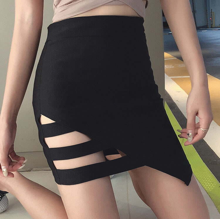Sexy Irregular Hollow Skirt SE20638