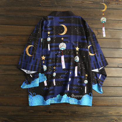 Stars Moon Wind Chimes Kimono SE21116
