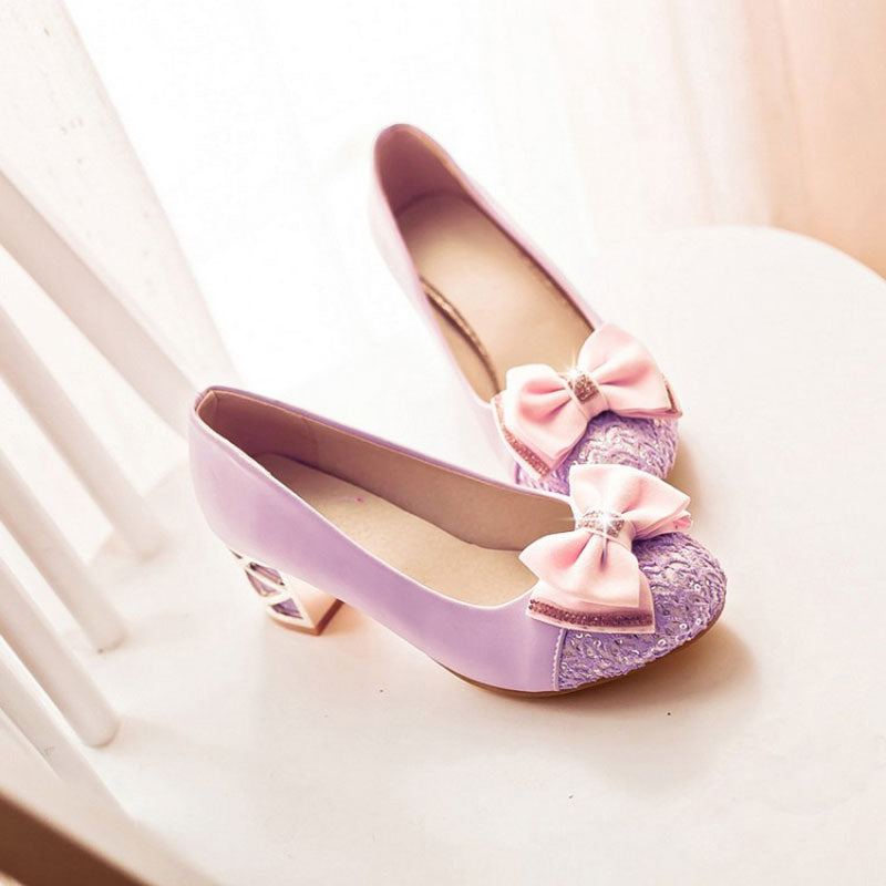 Sweet Bow High Heels Shoes SE20359