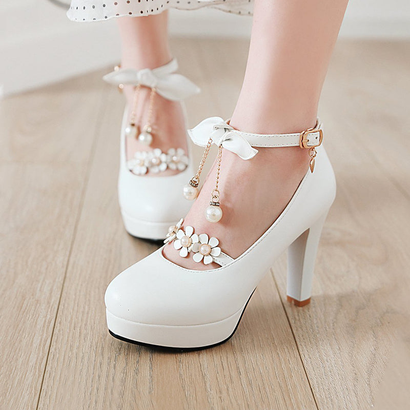 Sweet Bow Flower Shoes SE22072