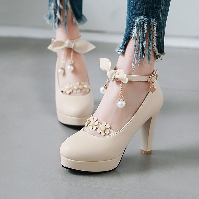 Sweet Bow Flower Shoes SE22072