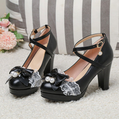 Sweet Bow Lace Princess Shoes SE22584