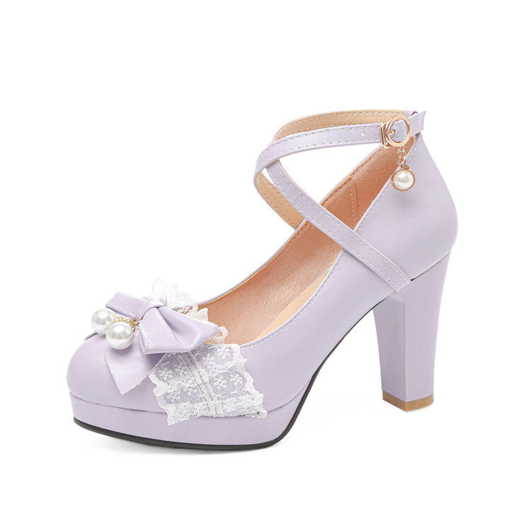 Sweet Bow Lace Princess Shoes SE22584