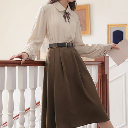Sweet Bow Shirt Skirt Set SE22341