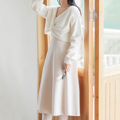 Sweet Knit Sweater Dress Set SE22470