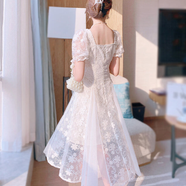 Sweet Lace Flower Dress SE21714