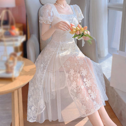 Sweet Lace Flower Dress SE21714