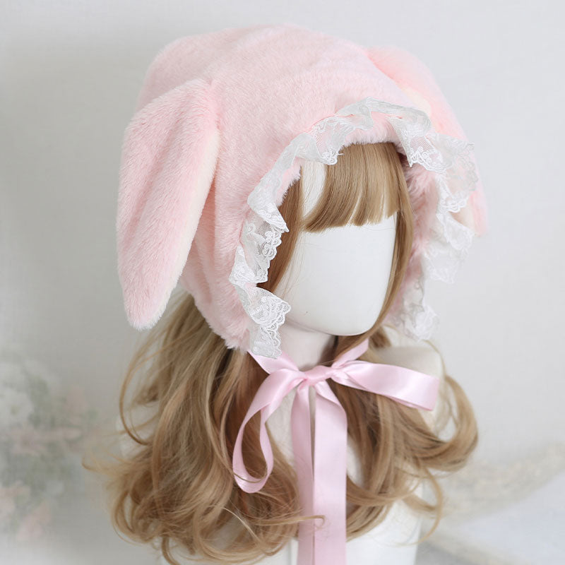 Sweet Rabbit Ear Lace Hat SE22186