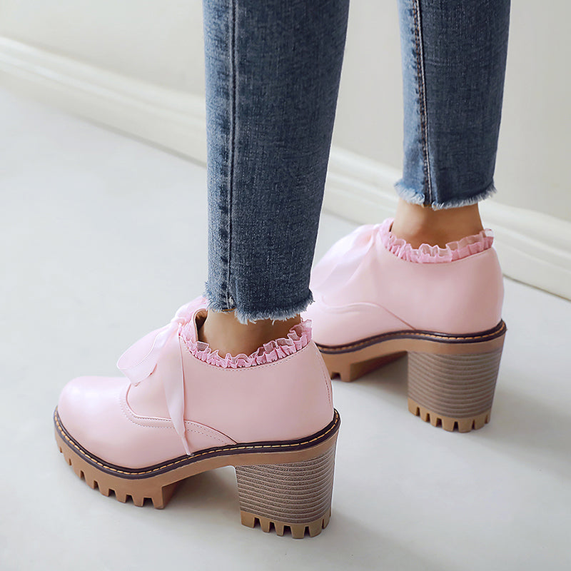 Sweet Lace Student Shoes SE20405