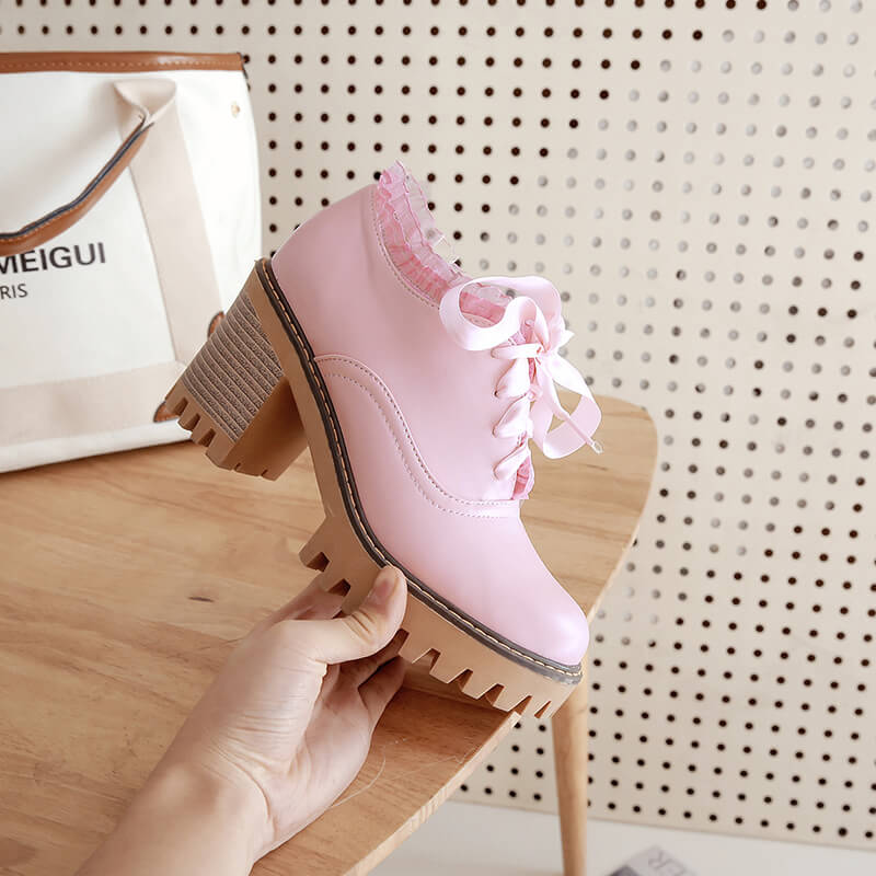 Sweet Lace Student Shoes SE20405