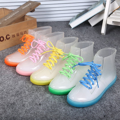 Candy Color Transparent Rain Boots SE9140