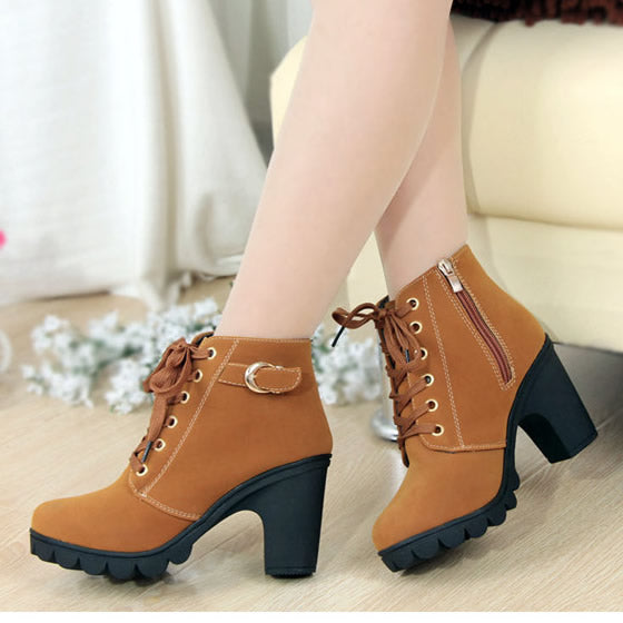 Harajuku fashion heels boots SE10828 – SANRENSE