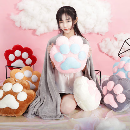 Cat Paw Pillow + Blanket SE11003