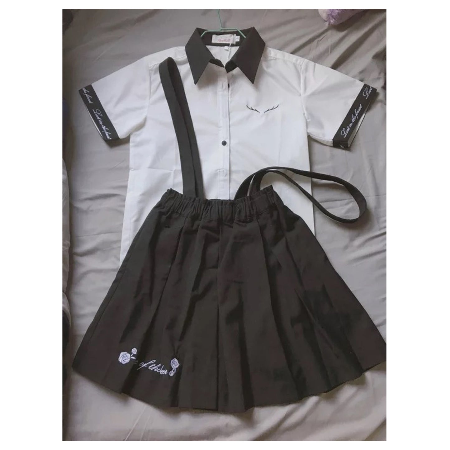 Embroidered Shirt + Short/Skirt Outfit SE10307