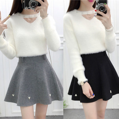 Sweet sweater + skirt two-piece SE9627