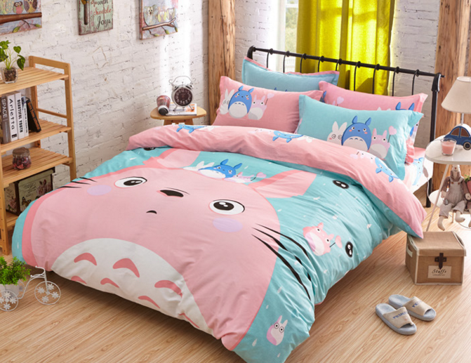 Cute Totoro Bed Sheet Set SE6971