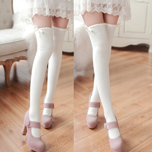 Sweet bowknot stockings SE8637