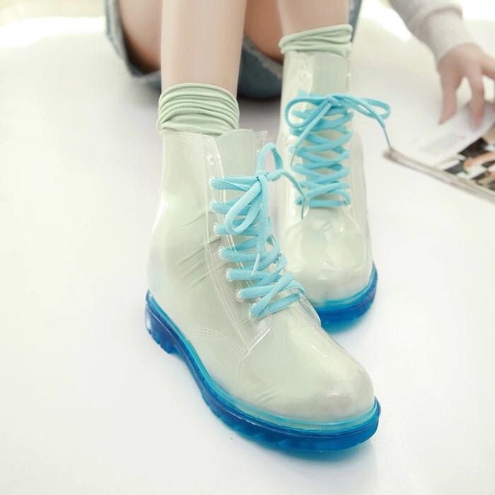 Transparent Candy Color Rain Boots SE3990