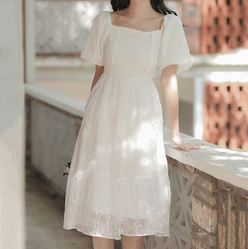 White Flower Dress SE22271