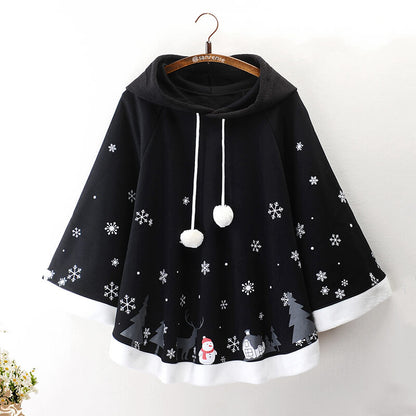 Winter Christmas Snowman Cape Coat SE21256